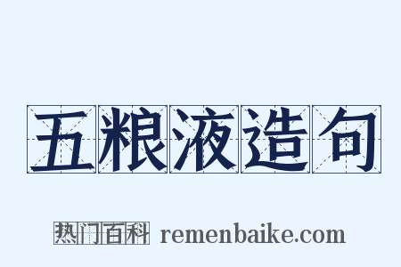 五粮液造句是什么意思的图片